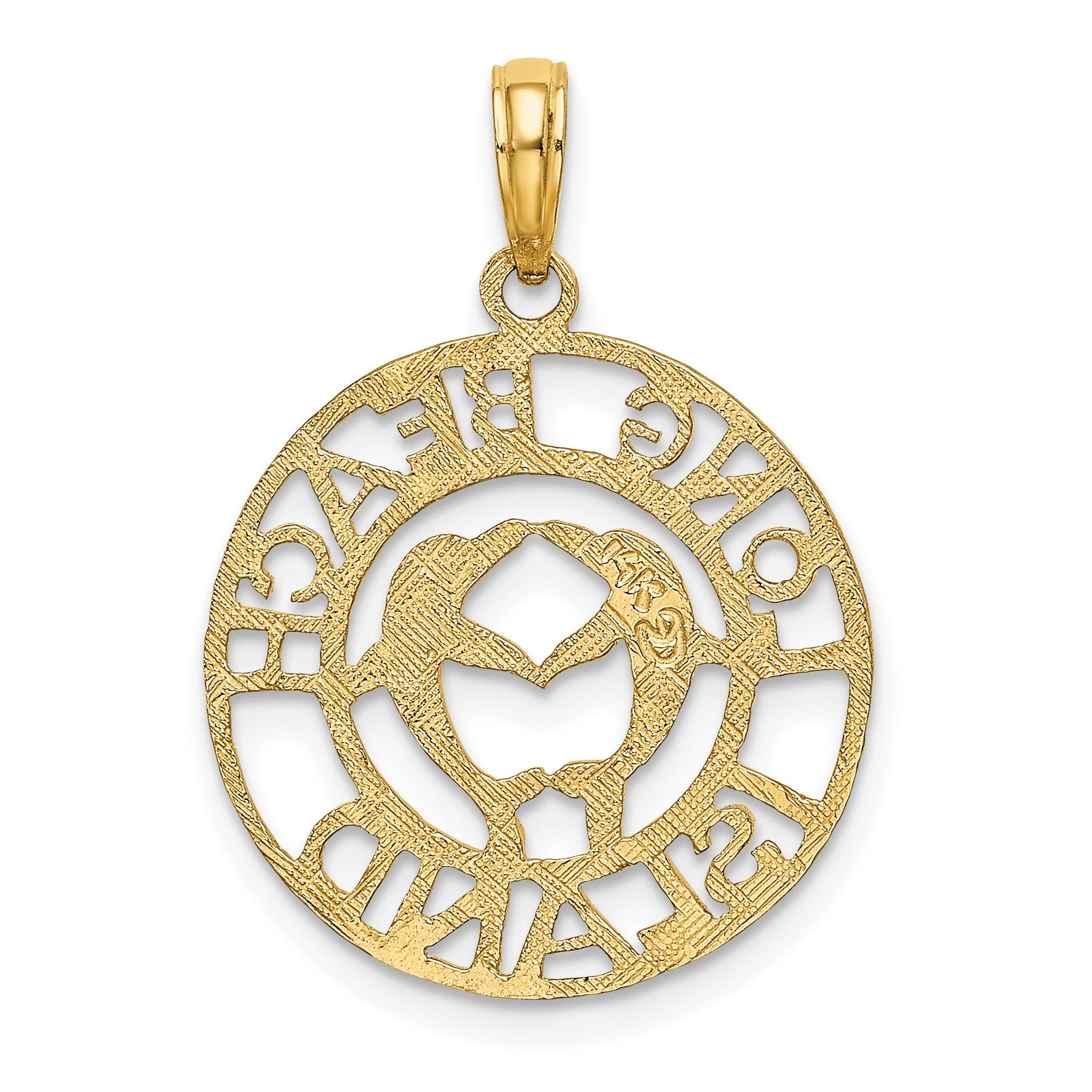 14K LONG BEACH ISLAND with Dolphins Charm