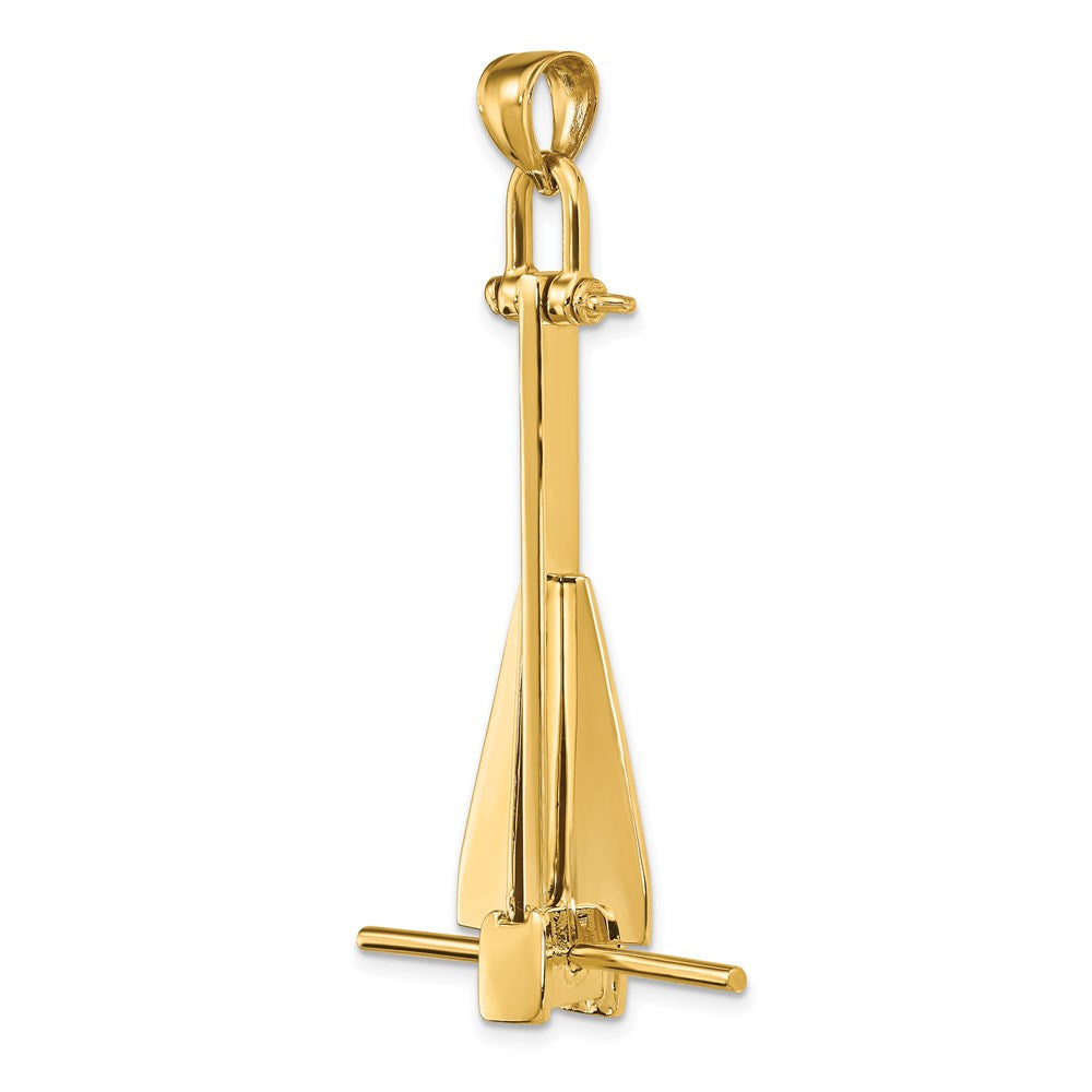 14K 3-D Moveable Danforth Anchor Charm