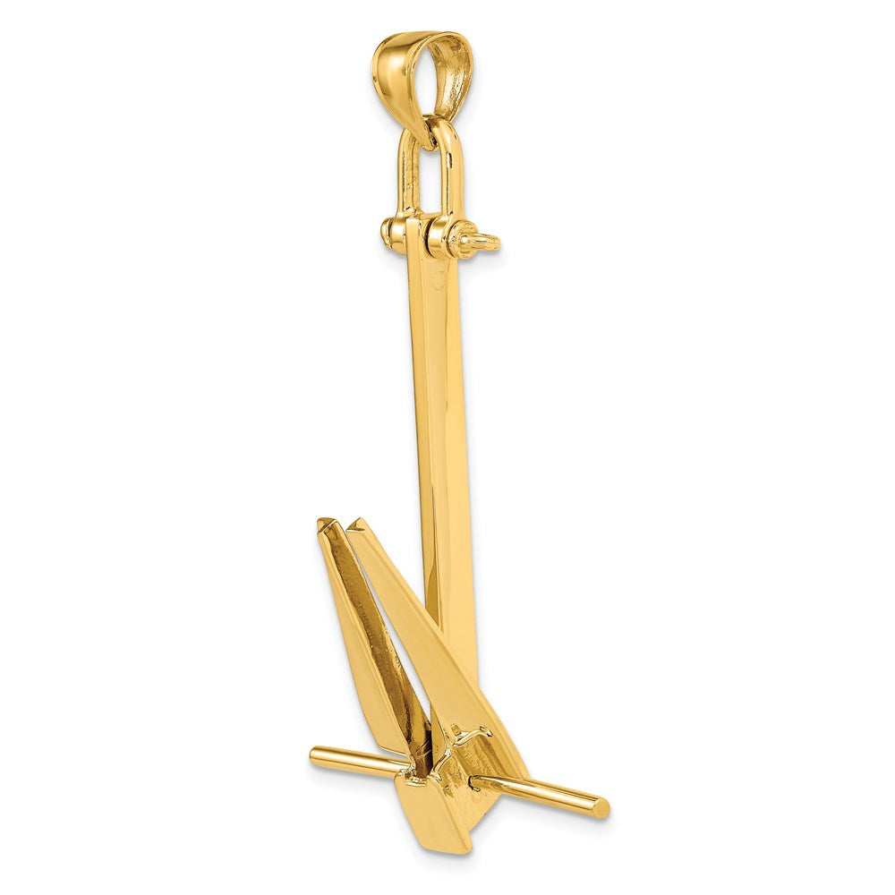 14K 3-D Moveable Danforth Anchor Charm