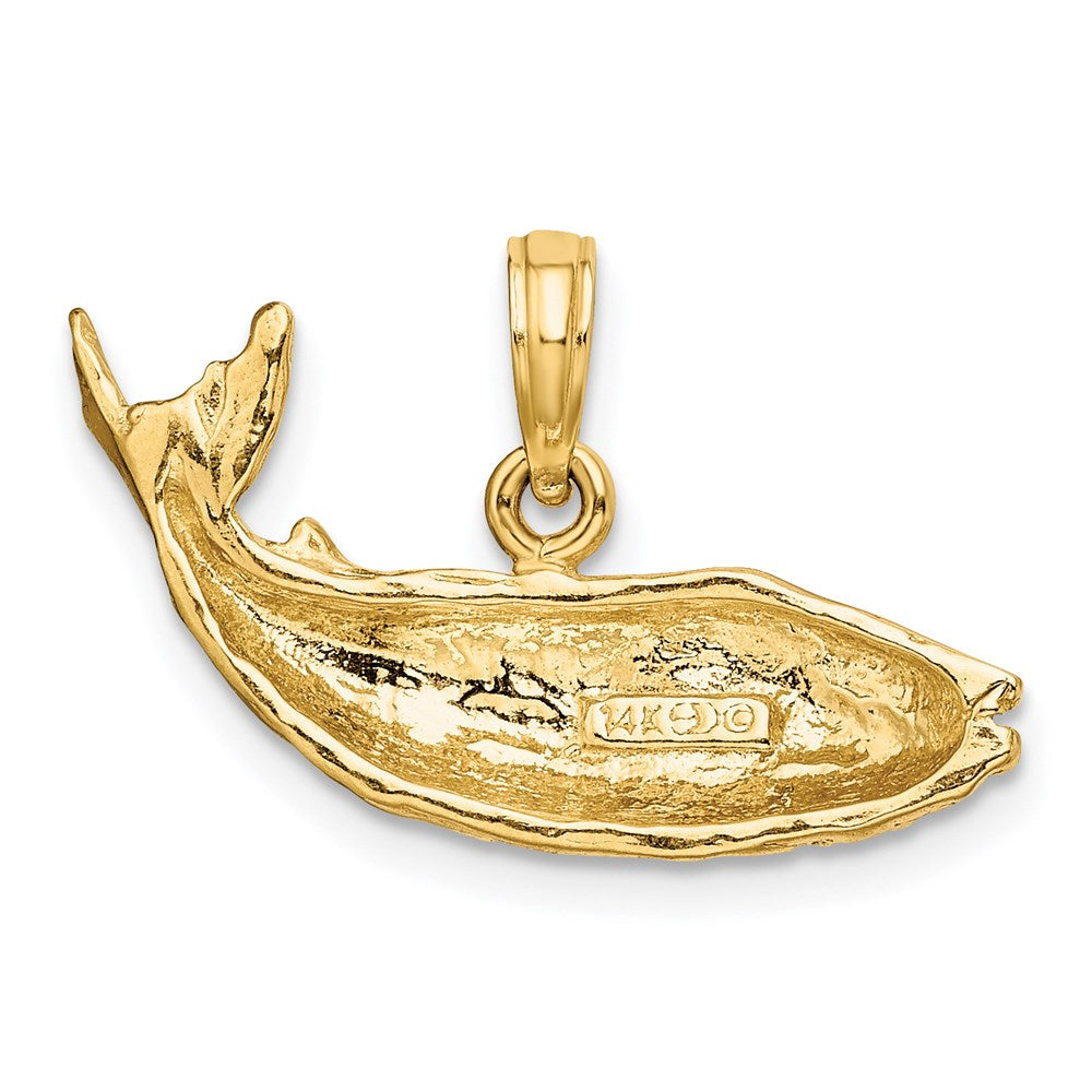 14K 2-D Humpback Whale Charm