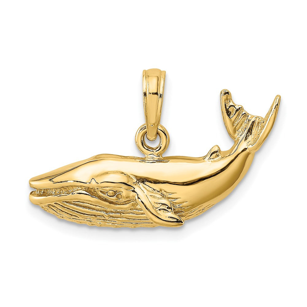 14K 2-D Humpback Whale Charm