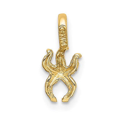 14K Mini Starfish with Fixed Bail Charm