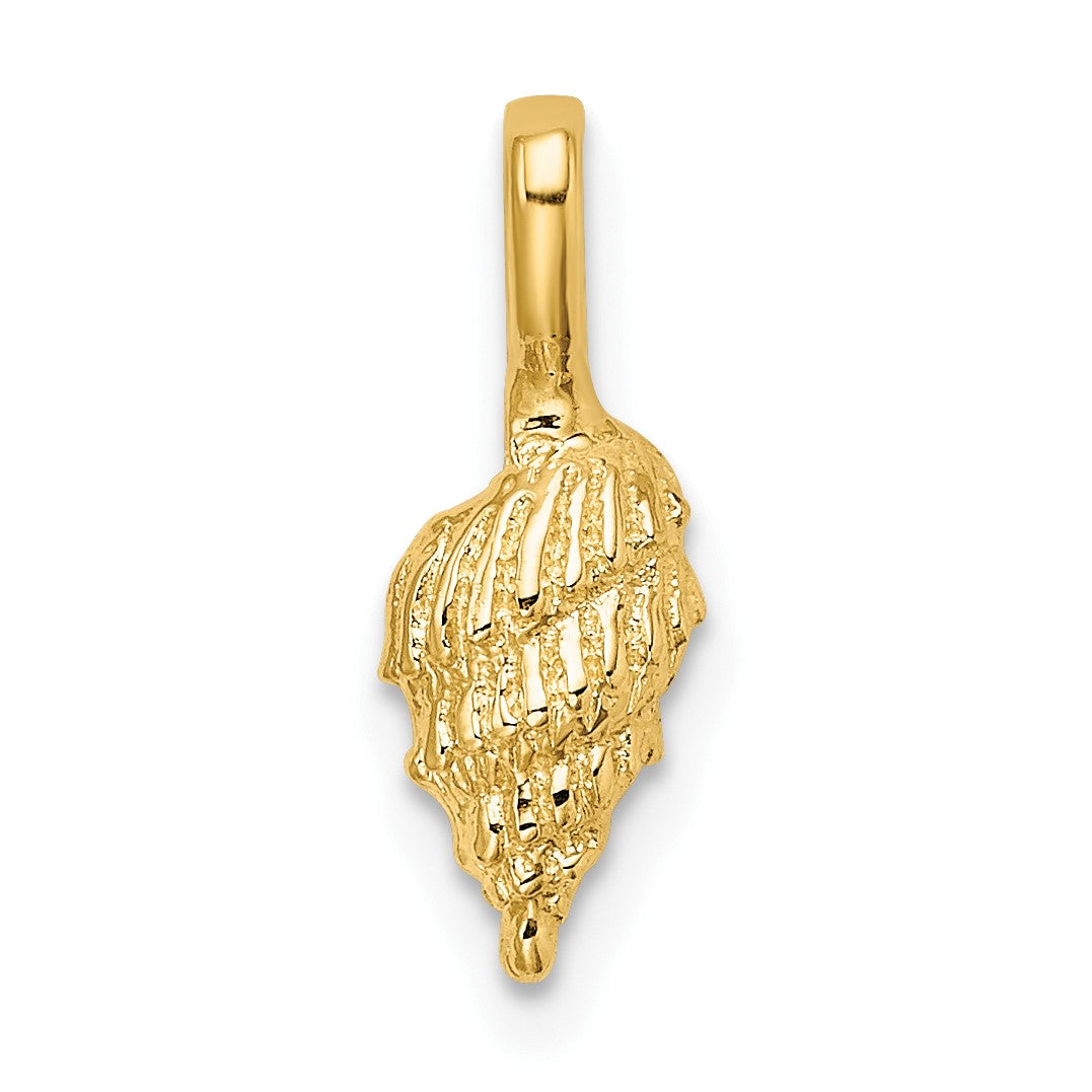 14K Mini Conch Shell Charm