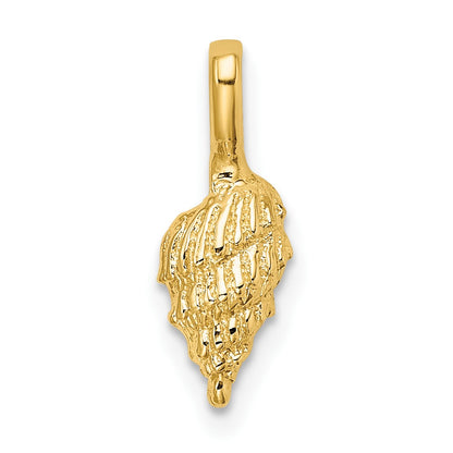 14K Mini Conch Shell Charm