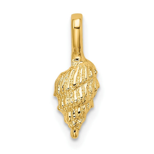 14K Mini Conch Shell Charm