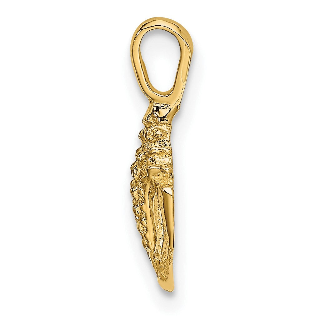 14K Mini Conch Shell Charm
