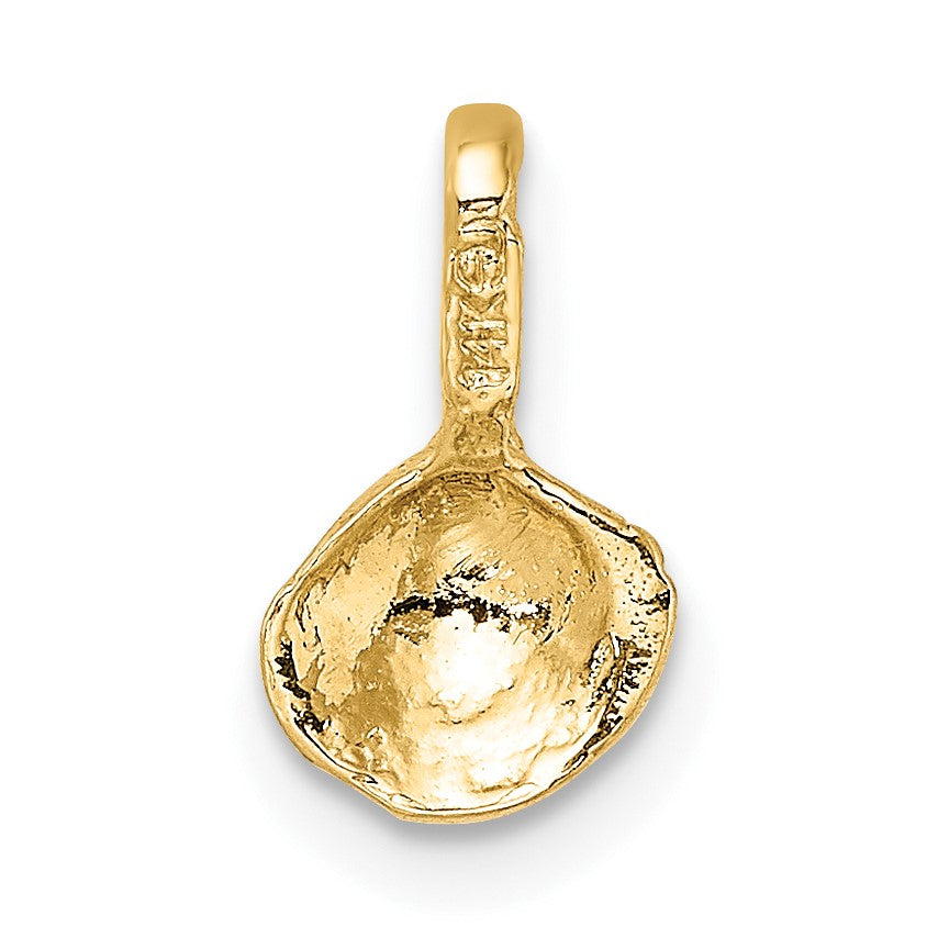 14K Mini Clam Shell Charm