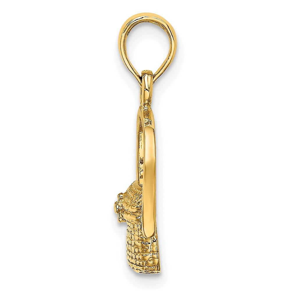 14K 2-D Nantucket Basket Charm