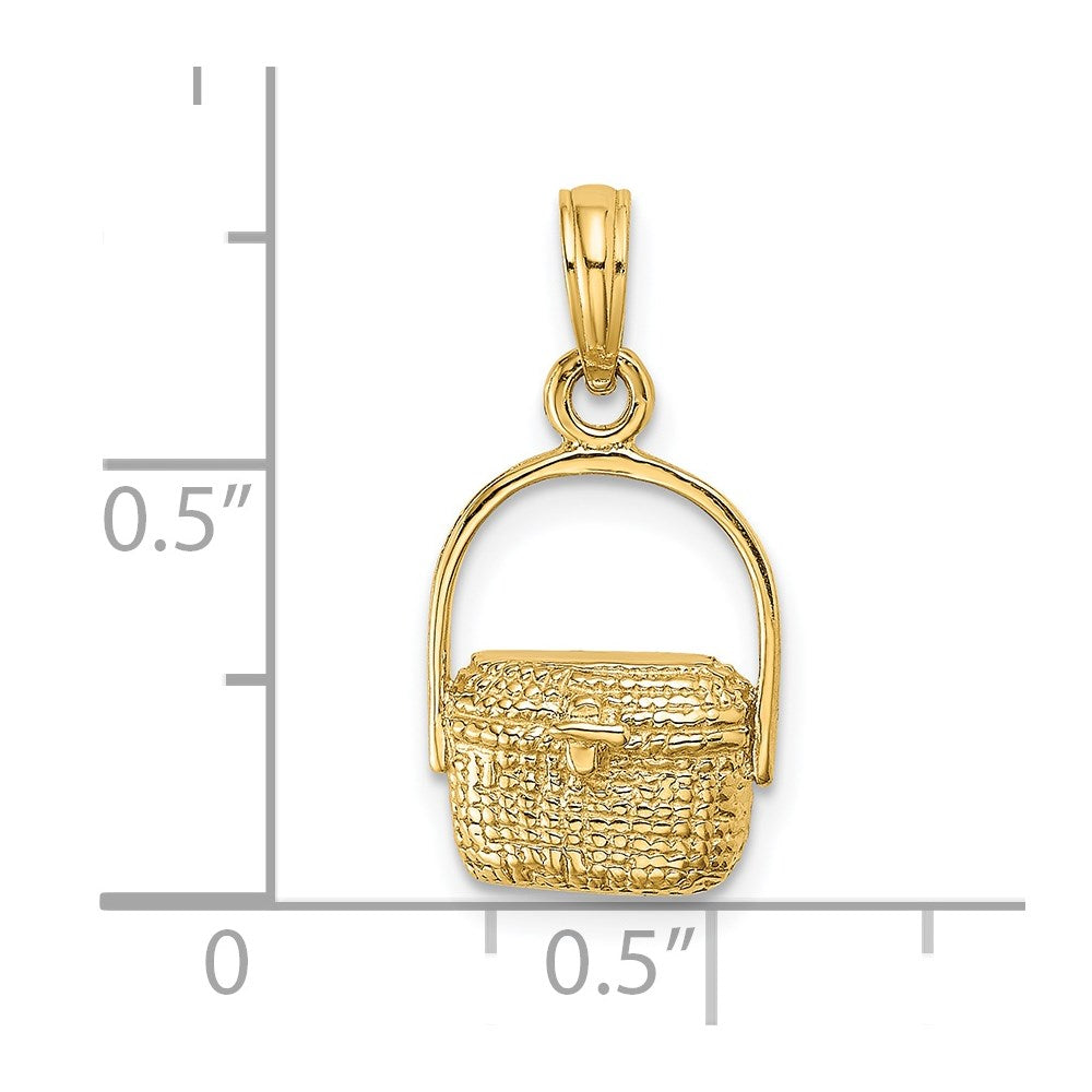 14K 2-D Nantucket Basket Charm