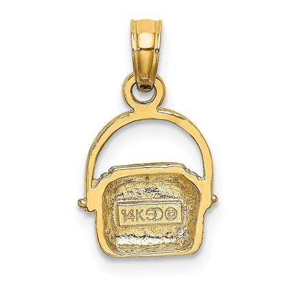 14K 2-D Nantucket Basket Charm