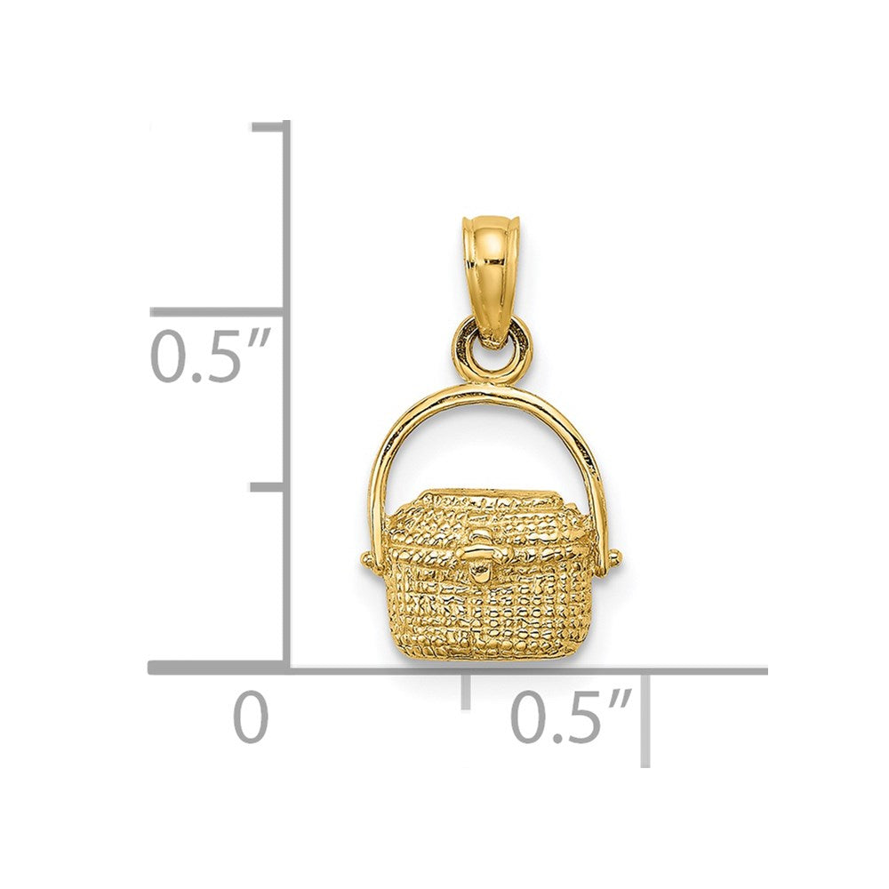 14K 2-D Nantucket Basket Charm