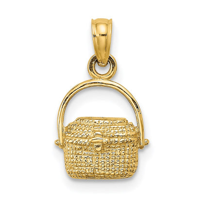 14K 2-D Nantucket Basket Charm