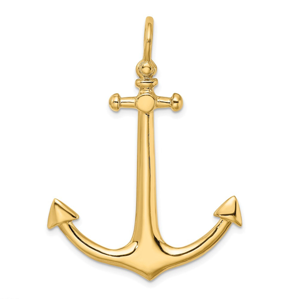 14K 3-D Large Anchor Charm