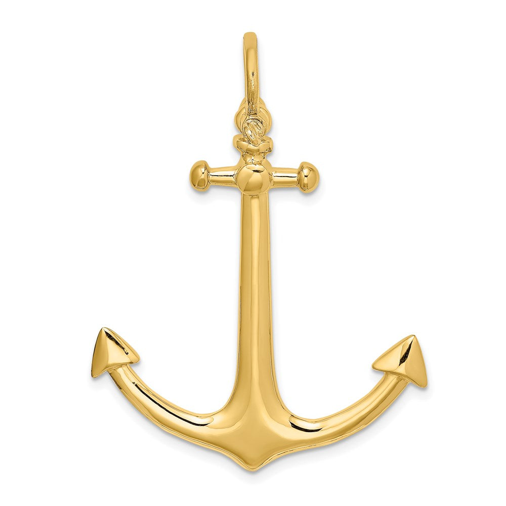 14K 3-D Large Anchor Charm