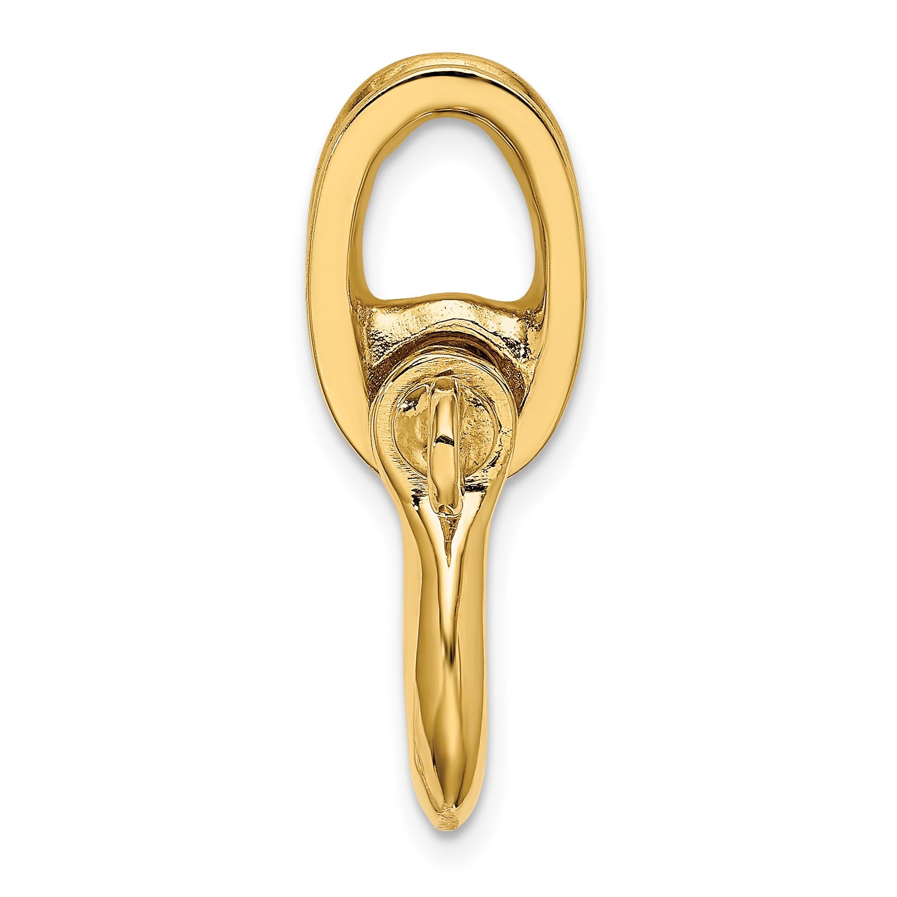 14K 3-D Medium Shackle Link Charm