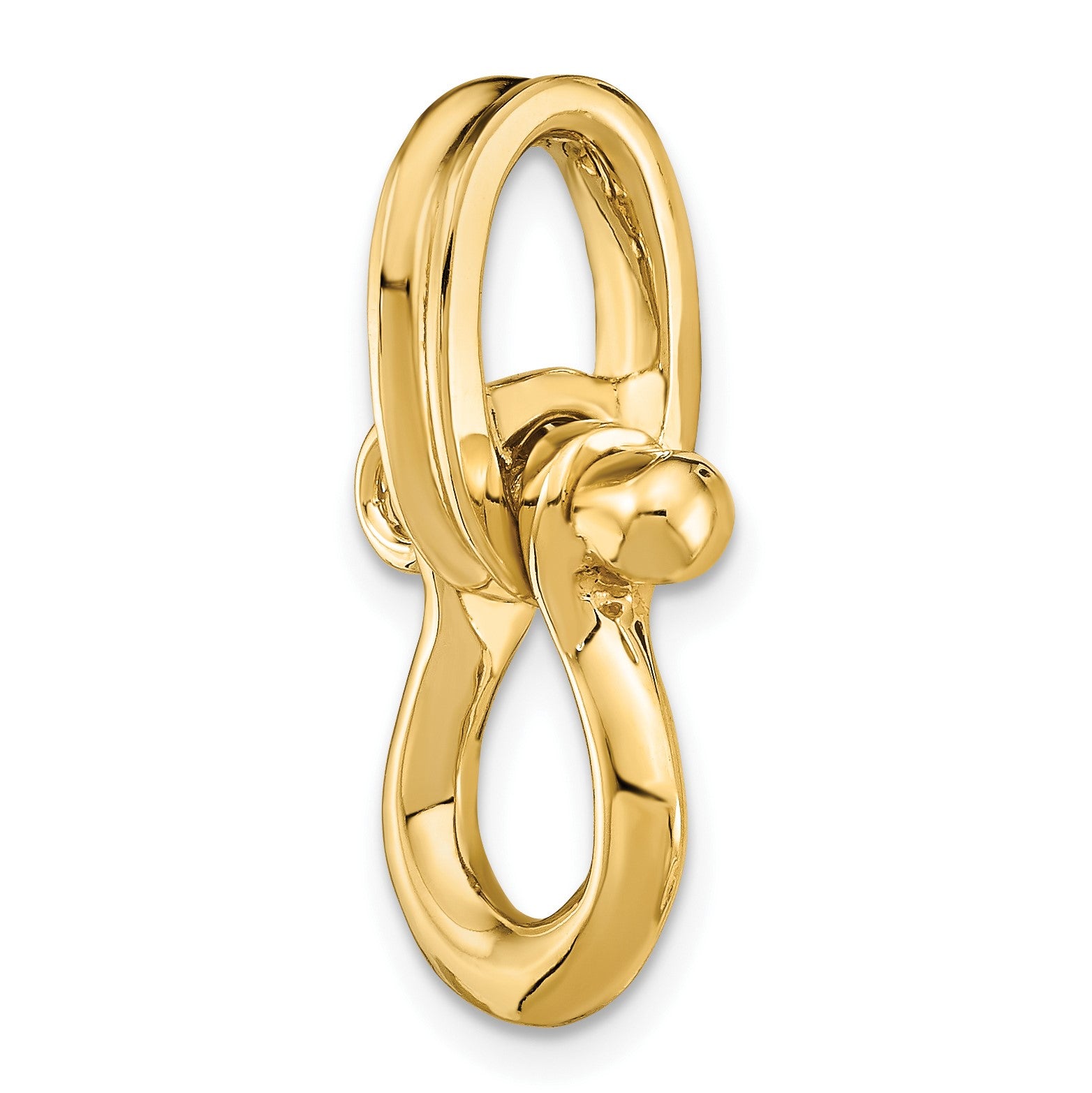 14K 3-D Medium Shackle Link Charm