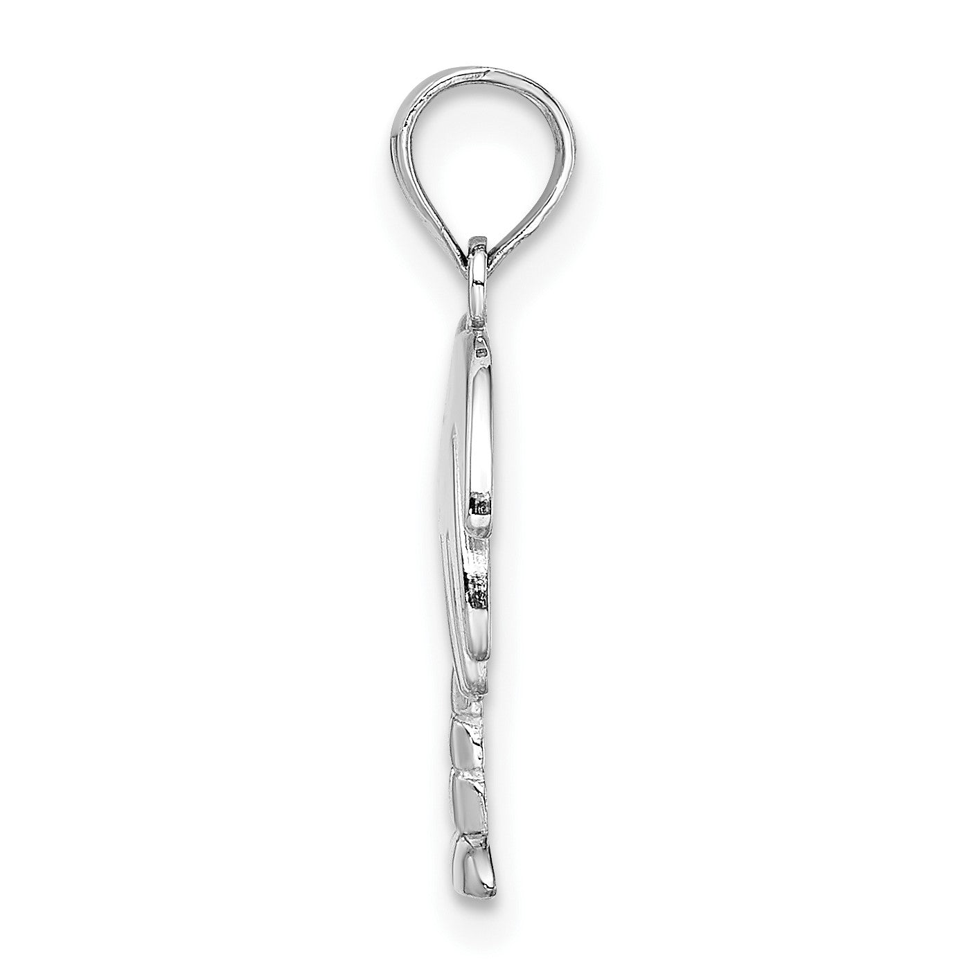 14K White Gold Charleston Palm Tree Charm