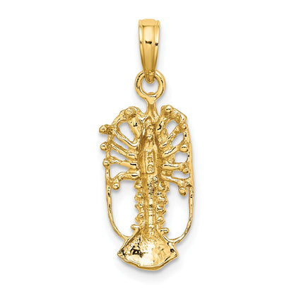 14K Florida Lobster Charm