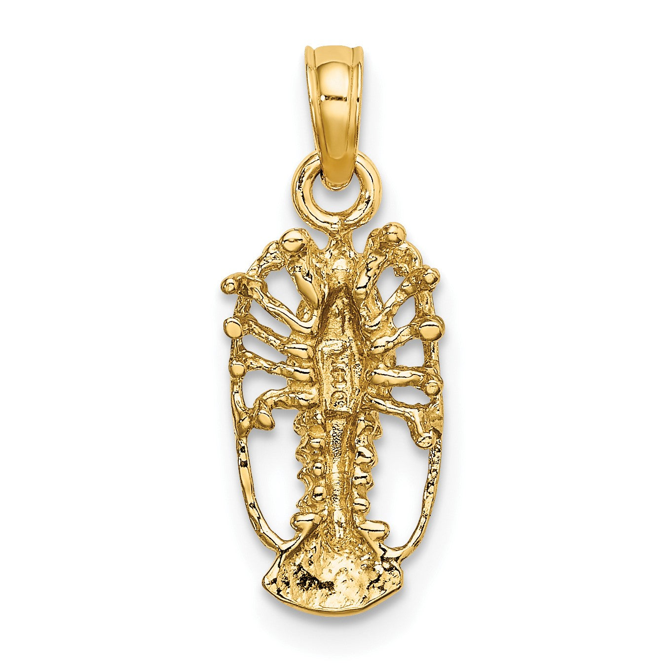 14K Small Florida Lobster Charm