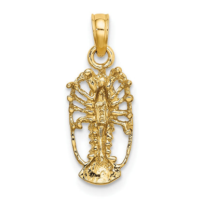 14K Small Florida Lobster Charm