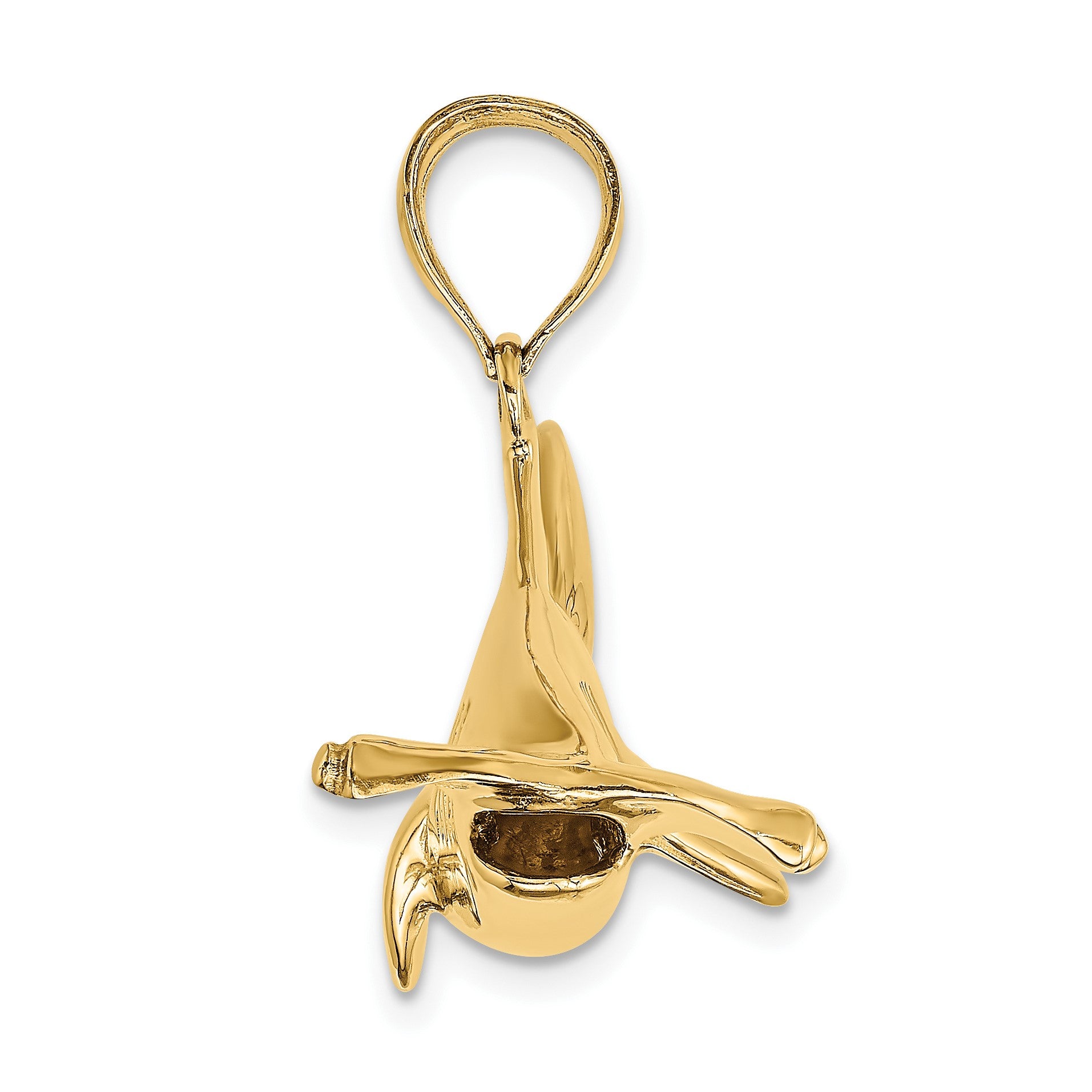 14K Large 3-D Hammerhead Shark Charm