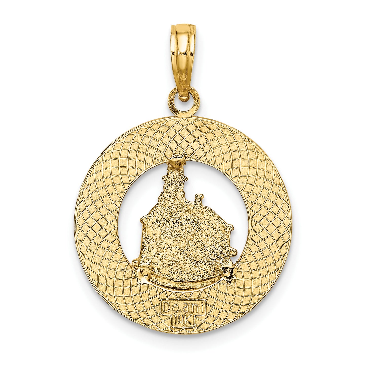 14K BLOCK ISLAND RI with Lighthouse Charm