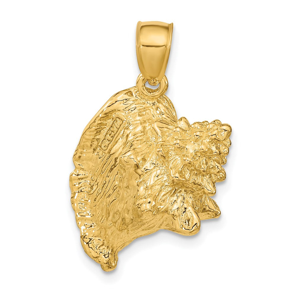 14K 3-D Conch Shell Charm