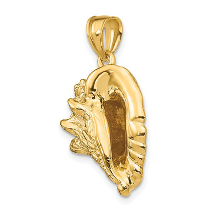 14K 3-D Conch Shell Charm