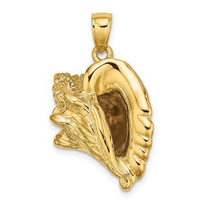 14K 3-D Conch Shell Charm