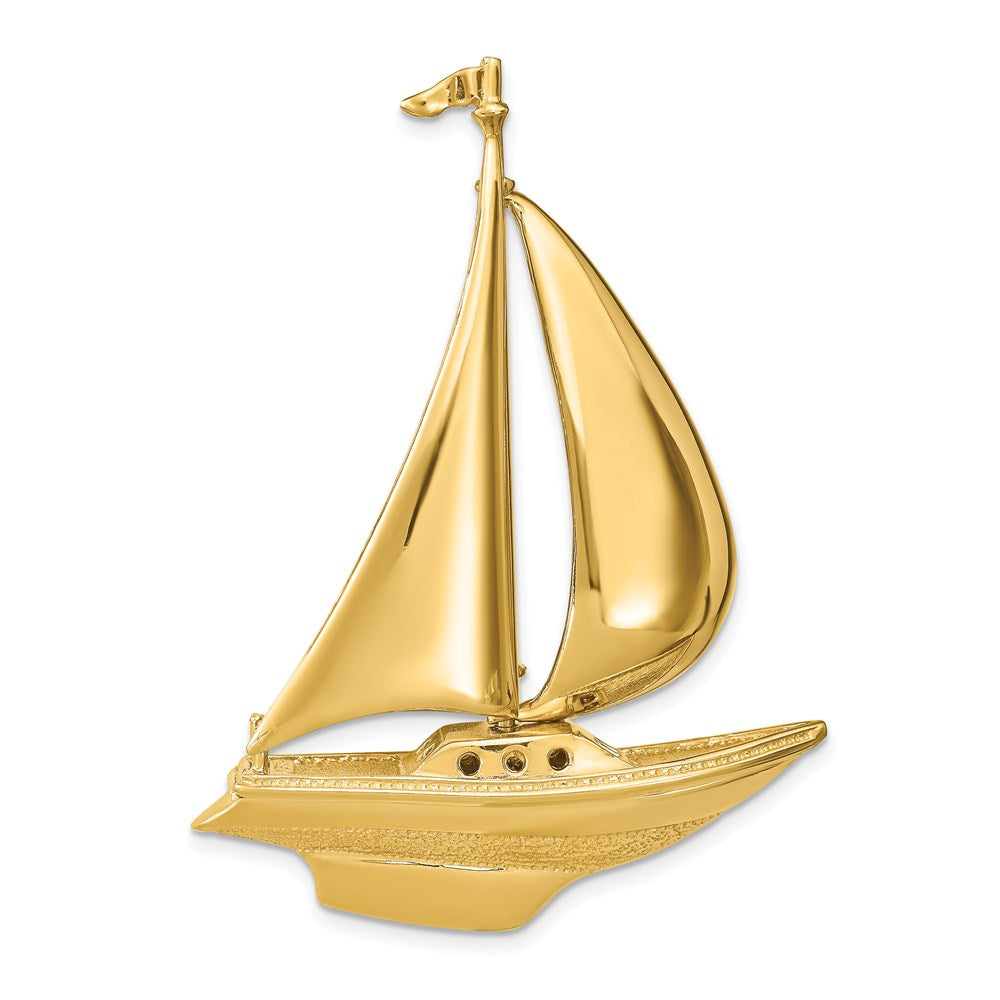 14K  3D Moveable Sailboat Slide