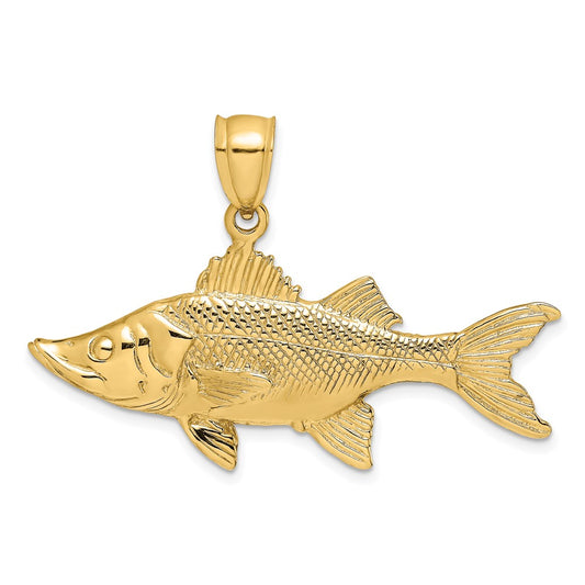 14K 3-D Tarpon Fish Charm