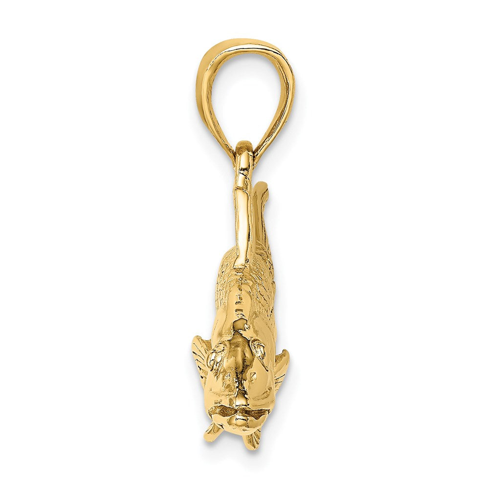 14K 3-D Snook Fish Charm