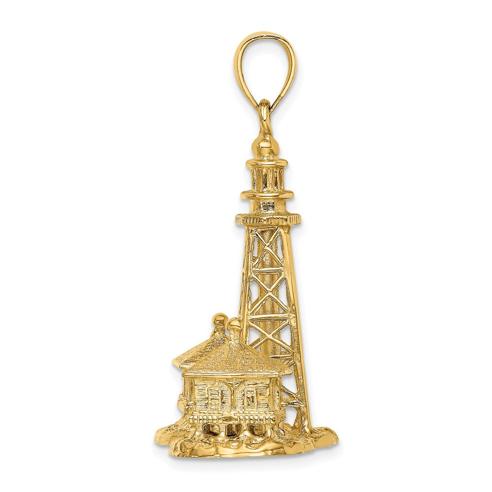 14K 3D SANIBEL ISLAND Lighthouse Charm