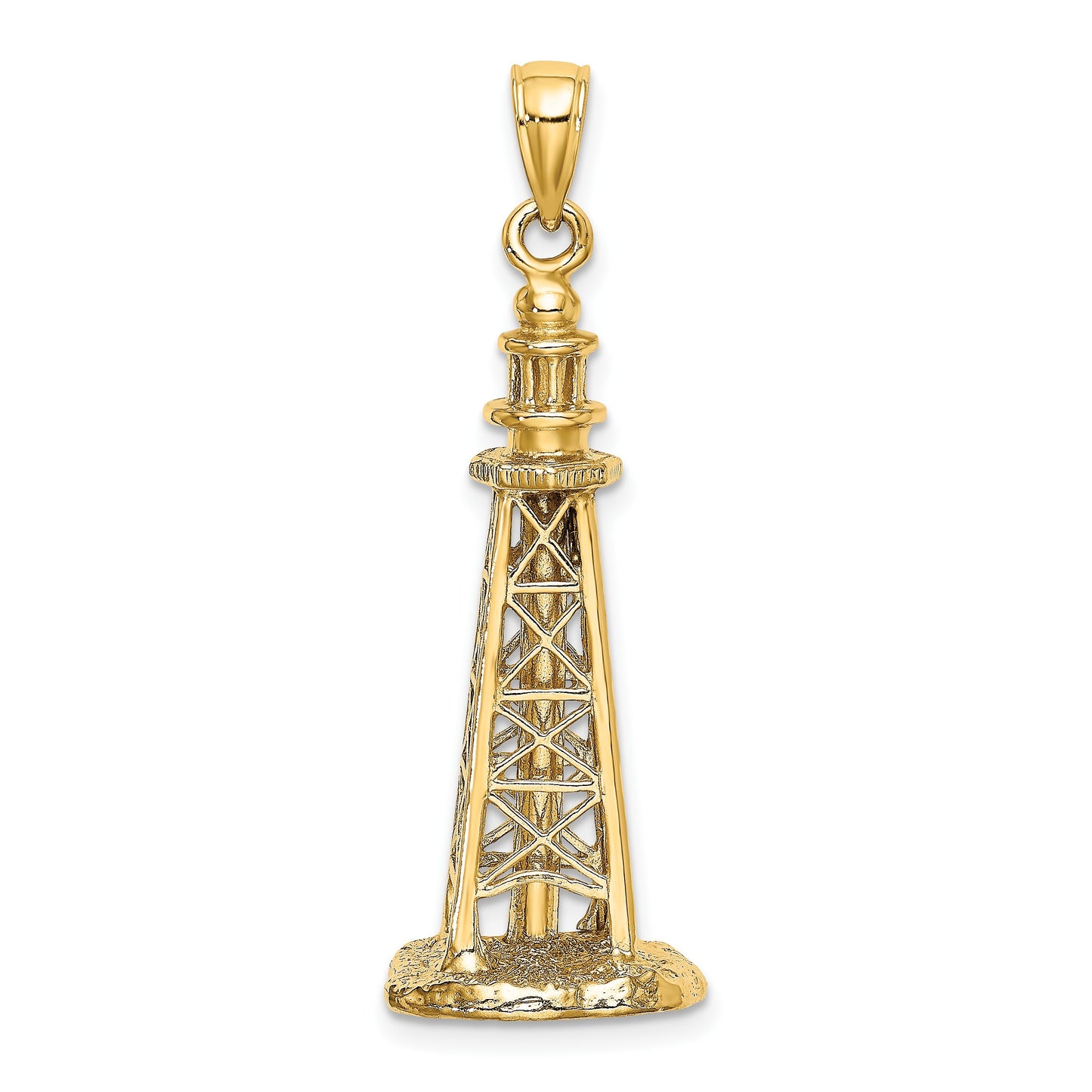 14K 3-D SANIBEL ISLAND Lighthouse Charm