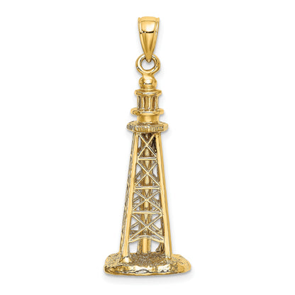 14K 3-D SANIBEL ISLAND Lighthouse Charm
