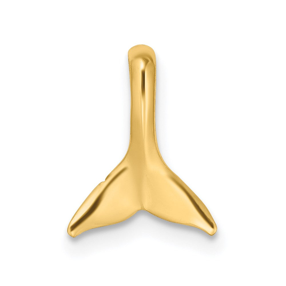 14K Mini Whale Tail Chain Slide