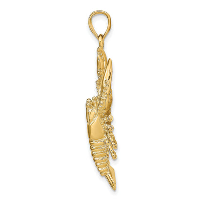 14k Large Lobster Pendant