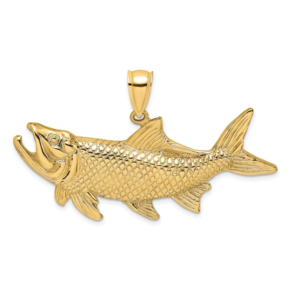 14K Tarpon Fish w/Open Mouth Charm