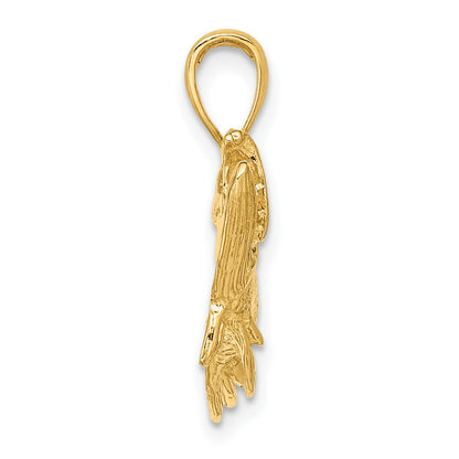 14K Tarpon Fish with Open Mouth Charm