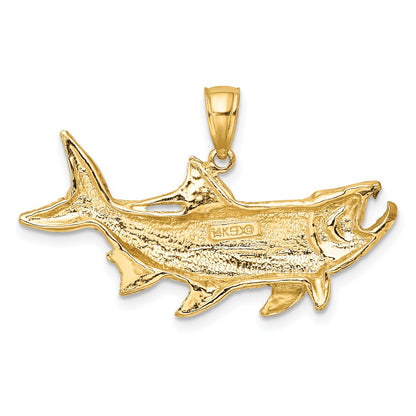 14K Tarpon Fish with Open Mouth Charm