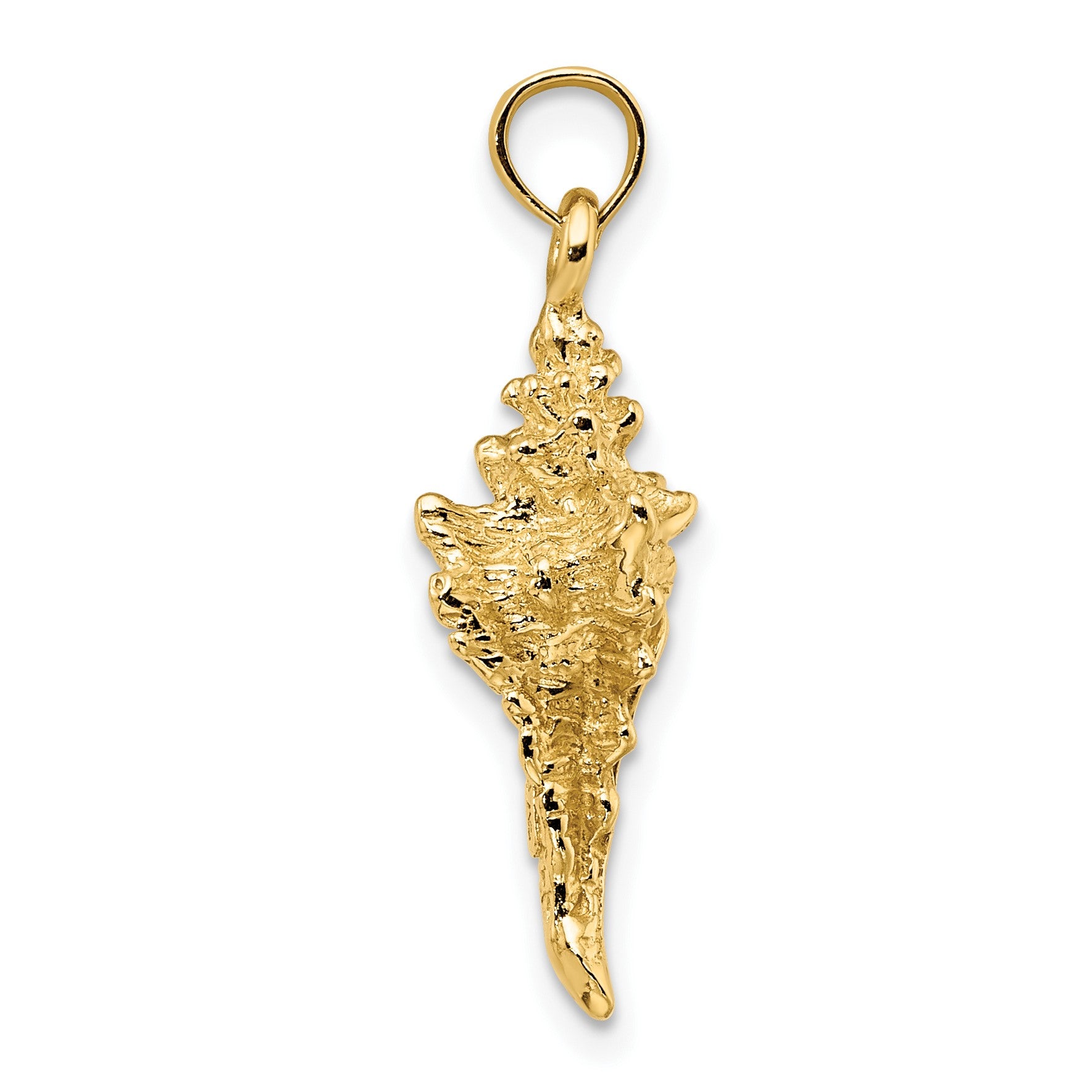 14K 3-D Conch Shell Charm