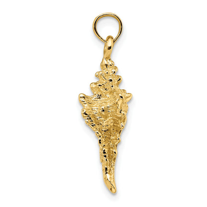 14K 3-D Conch Shell Charm