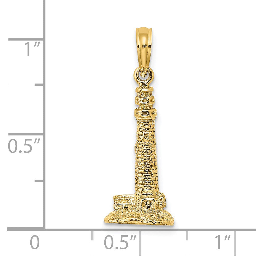 14K 3D Cape May NJ Lighthouse Charm