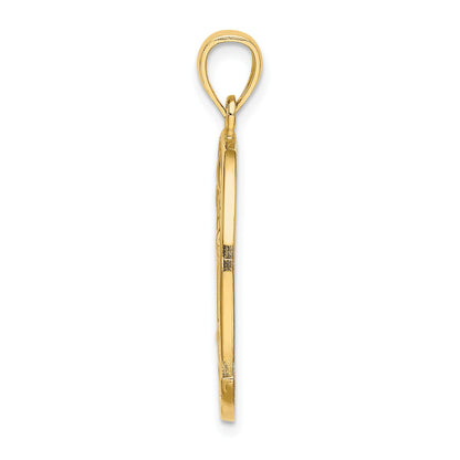 14K TURKS AND CAICOS with Dolphin Sunset Scene Charm
