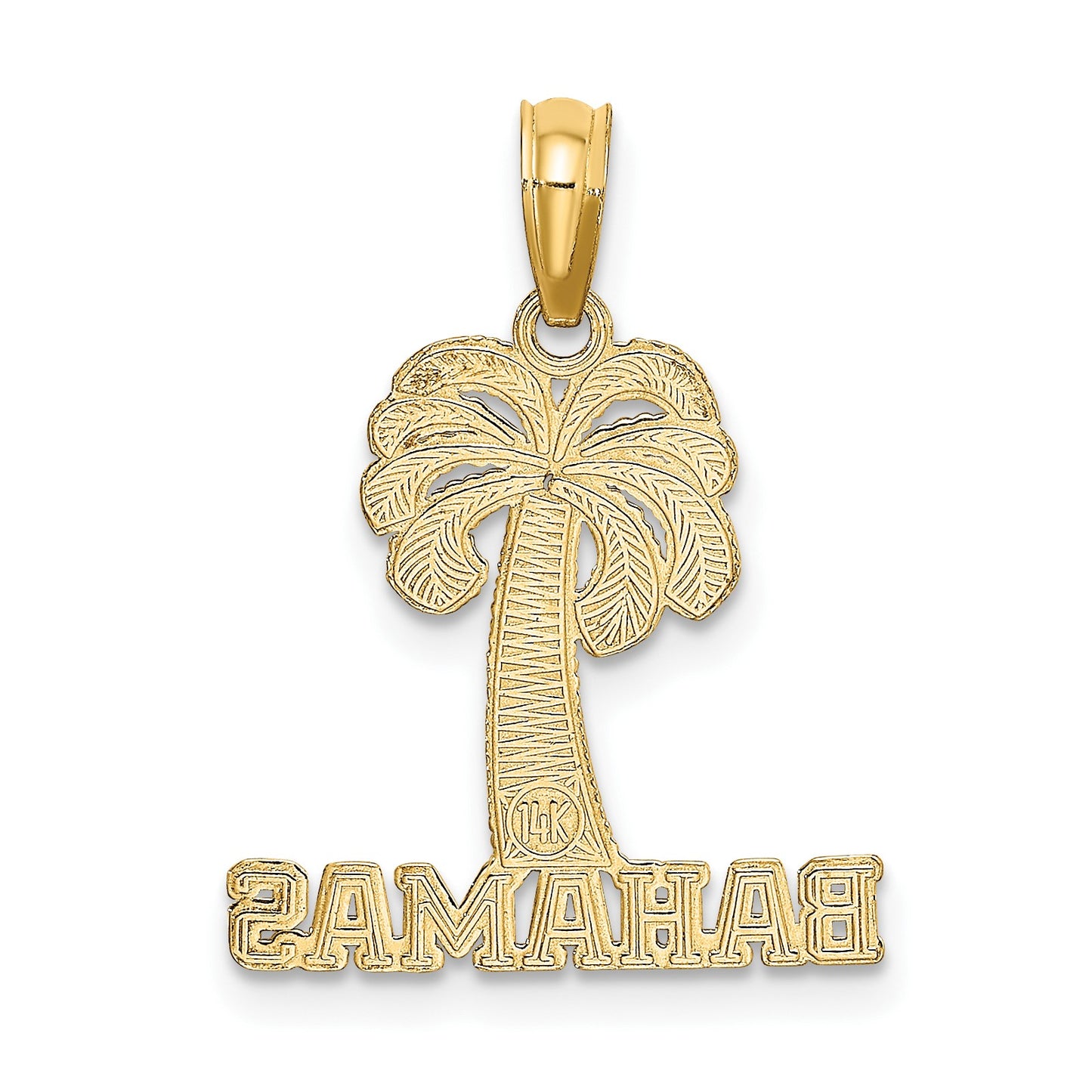 14K BAHAMAS Palm Tree Charm