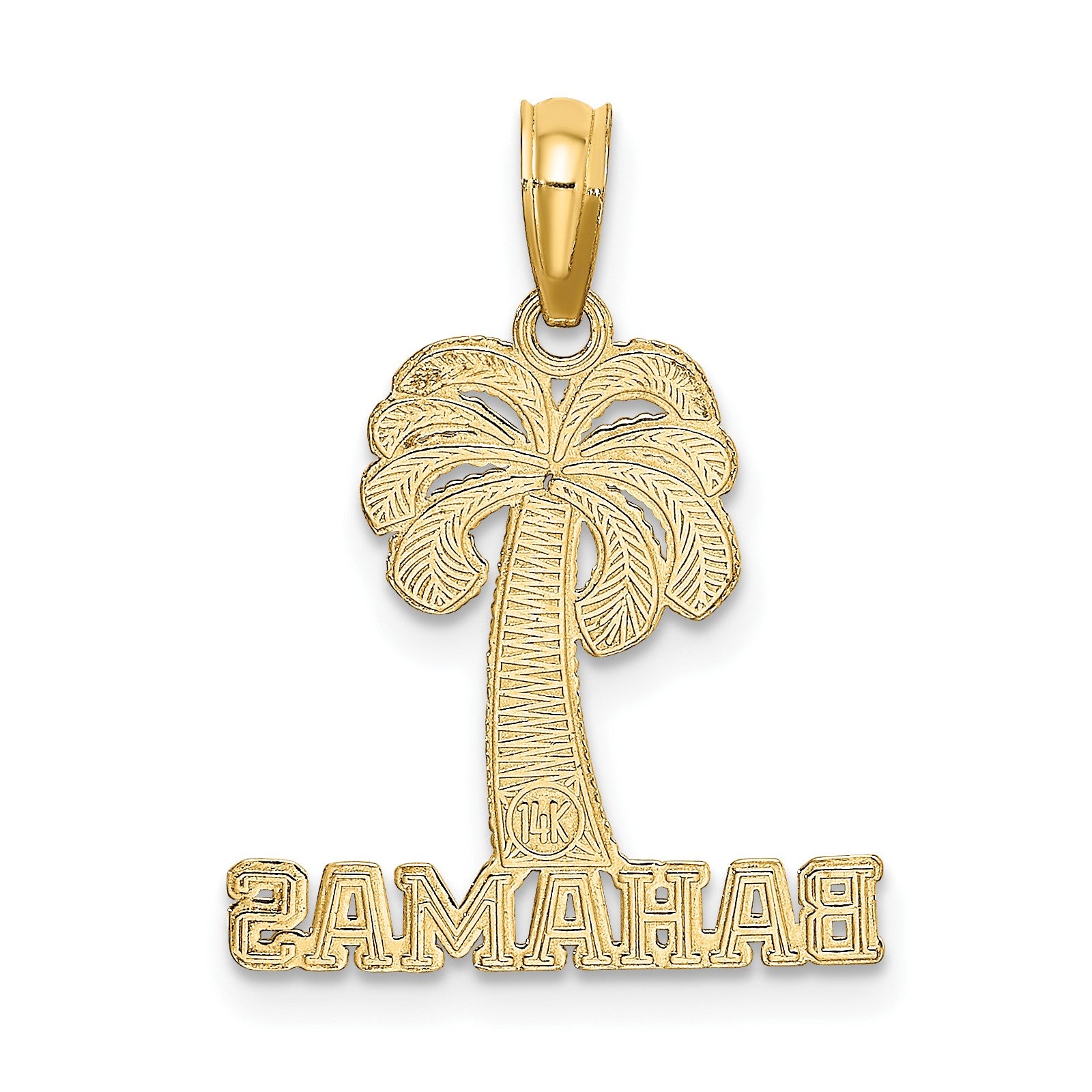 14K BAHAMAS Palm Tree Charm