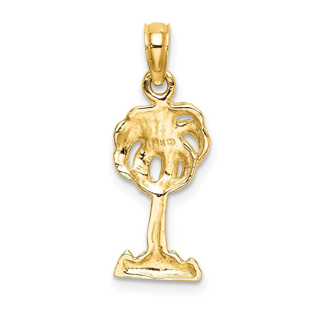 14K 2-D Palm Tree Charm