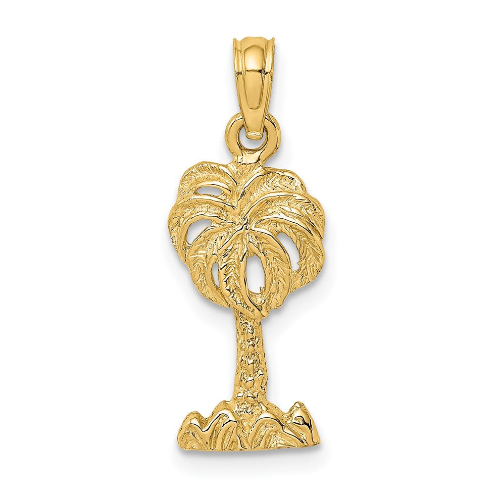 14K 2-D Palm Tree Charm