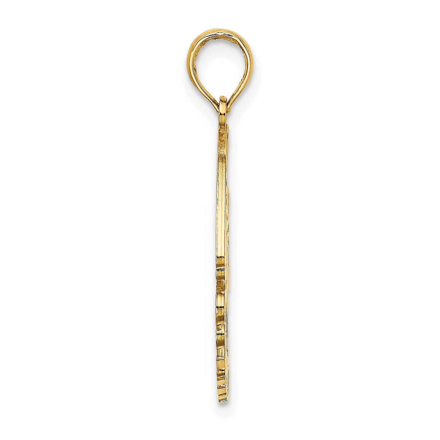 14K Polished CURACAO Under Angelfish Charm