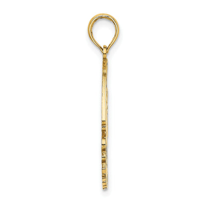 14K Polished CURACAO Under Angelfish Charm